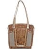 Bed Stu Amelie Tanned Perforated Leather Tote Bag, Color:Nectar Lux Tan Rustic - Image 3