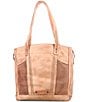 Bed Stu Amelie Tanned Perforated Leather Tote Bag, Color:Oats/Tan Rustic - Image 2