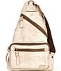Color:Nectar Lux - Image 1 - Andie Tanned Leather Sling Backpack