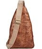 Color:Tan Rustic - Image 2 - Andie Tanned Leather Sling Backpack