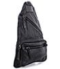 Color:Black DD - Image 2 - Andie Tanned Leather Sling Backpack