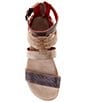 Color:Starry Night Rustic - Image 5 - Artemis Multi-Strap Multi-Tone Leather Sandals