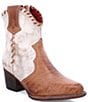 Color:Tan Rustic Nectar - Image 1 - Balia Leather Western Booties