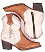Color:Tan Rustic Nectar - Image 5 - Balia Leather Western Booties