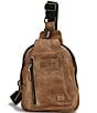 Color:Tan Rustic - Image 1 - Beau Leather Sling Backpack