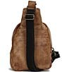 Color:Tan Rustic - Image 2 - Beau Leather Sling Backpack