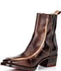 Bed Stu Bitsy Distressed Leather Square Toe Ankle Booties - Image 4