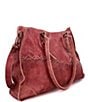 Color:Adobe Lux - Image 4 - Bruna Stitch Tanned Leather Satchel Bag