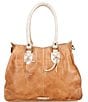 Bed Stu Bruna Stitch Tan Rustic Nectar Lux Satchel Bag, Color:Tan Rustic Nectar/Lux - Image 2