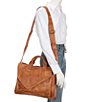 Bed Stu Depp Leather Executive Satchel Bag, Color:Tan Dip Dye - Image 4