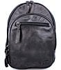 Color:Black DD - Image 1 - Dominique Oval Shaped Leather Backpack