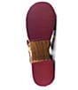 Color:Cafe Latte Lux - Image 3 - Falabella Studded Leather Fisherman Platform Clog Sandals