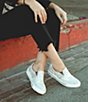 Color:Nectar Lux - Image 6 - Hermione Leather Distressed Slip On Sneakers