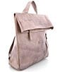 Color:Light Grey Glove - Image 4 - Howie Flapover Leather Backpack