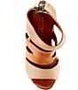 Color:Oats Pecan Rustic - Image 6 - Jacey Leather Platform Wedge Sandals
