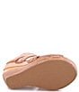 Color:Tan Rustic - Image 3 - Jacey Leather Platform Wedge Sandals