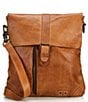 Color:Tan Rustic - Image 1 - Jack Distressed Leather Crossbody Bag