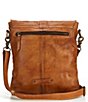 Color:Tan Rustic - Image 2 - Jack Distressed Leather Crossbody Bag