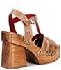 Bed Stu Lyxon Leather Wood Block Heel Platform Sandals - Image 2