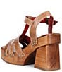 Bed Stu Lyxon Leather Wood Block Heel Platform Sandals - Image 3