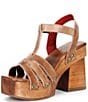 Bed Stu Lyxon Leather Wood Block Heel Platform Sandals - Image 4
