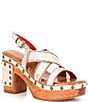 Color:Nectar Lux - Image 1 - Mediation Leather Butterfly Detail Banded Sandals