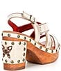 Color:Nectar Lux - Image 2 - Mediation Leather Butterfly Detail Banded Sandals