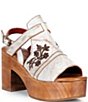 Bed Stu Melodramatic Leather Slingback Block Heel Platform Sandals - Image 1