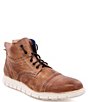 Color:Tan Rustic - Image 1 - Men's Bowery II Leather Hi-Top Sneakers