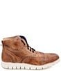 Color:Tan Rustic - Image 2 - Men's Bowery II Leather Hi-Top Sneakers