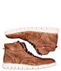 Color:Tan Rustic - Image 3 - Men's Bowery II Leather Hi-Top Sneakers