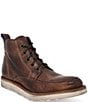 Color:Teak Rustic - Image 1 - Men's Lincoln Lace-Up Leather Boots