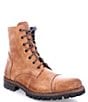 Color:Tan Rustic - Image 1 - Men's Protege Trek Leather Combat Boots