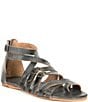Color:Graphito Rustic - Image 1 - Miya Leather Banded Toe Ring Sandals