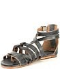 Color:Graphito Rustic - Image 4 - Miya Leather Banded Toe Ring Sandals