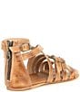 Color:Tan Rustic - Image 2 - Miya Leather Banded Toe Ring Sandals