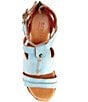 Color:Baby Blue Rustic - Image 5 - Princess Studded Leather Platform Wedge Sandals