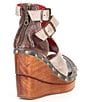 Color:Starry Night Rustic - Image 3 - Princess Studded Multi-Tone Leather Platform Wedge Sandals