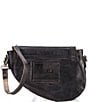 Color:Black Rustic - Image 2 - Priscilla Saddle Convertible Compact Fanny Pack and Crossbody Bag