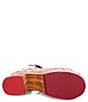 Color:Tan Rustic Mason - Image 4 - Rhonda Leather Platform Clog Sandals