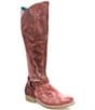 Color:Almond - Image 1 - Karolus Leather Tall Riding Boots