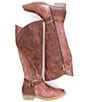 Color:Almond - Image 4 - Karolus Leather Tall Riding Boots
