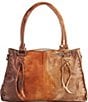 Color:Cafe Latte - Image 1 - Rockababy Tie Dye Leather Satchel Bag