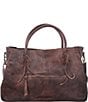 Bed Stu Rockaway Stitch-Detail Distressed Satchel Bag, Color:Teak Rustic - Image 2