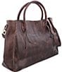 Bed Stu Rockaway Stitch-Detail Distressed Satchel Bag, Color:Teak Rustic - Image 4