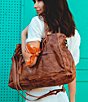 Bed Stu Rockaway Tan Rustic Satchel Bag, Color:Tan Rustic - Image 5