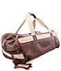 Bed Stu Ruslan Leather Canvas Detail Weekender Duffle Bag, Color:Teak Rustic - Image 4