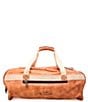 Color:Tan Rustic - Image 2 - Ruslan Leather Canvas Detail Weekender Duffle Bag