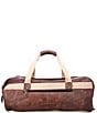 Bed Stu Ruslan Leather Canvas Detail Weekender Duffle Bag, Color:Teak Rustic - Image 2