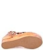 Color:Tan Dip Dyed - Image 3 - Shirin Leather Cut-Out Platform Fisherman Sandals